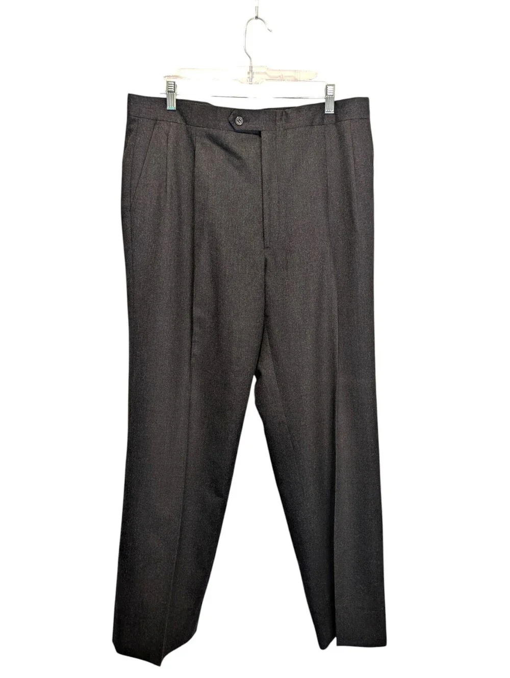 Vintage Burberrys Men's 42R 100% Wool 2 Piece Suit Charcoal Gray Tailored